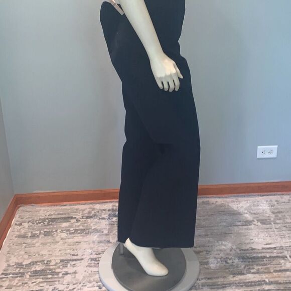 NWT New York and Company Pin Striped Flare Trouser Pants Size 14 Tall - Picture 4 of 12